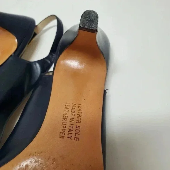 Salvatore Ferragamo Vintage Navy Blue Shoes Size 5.5